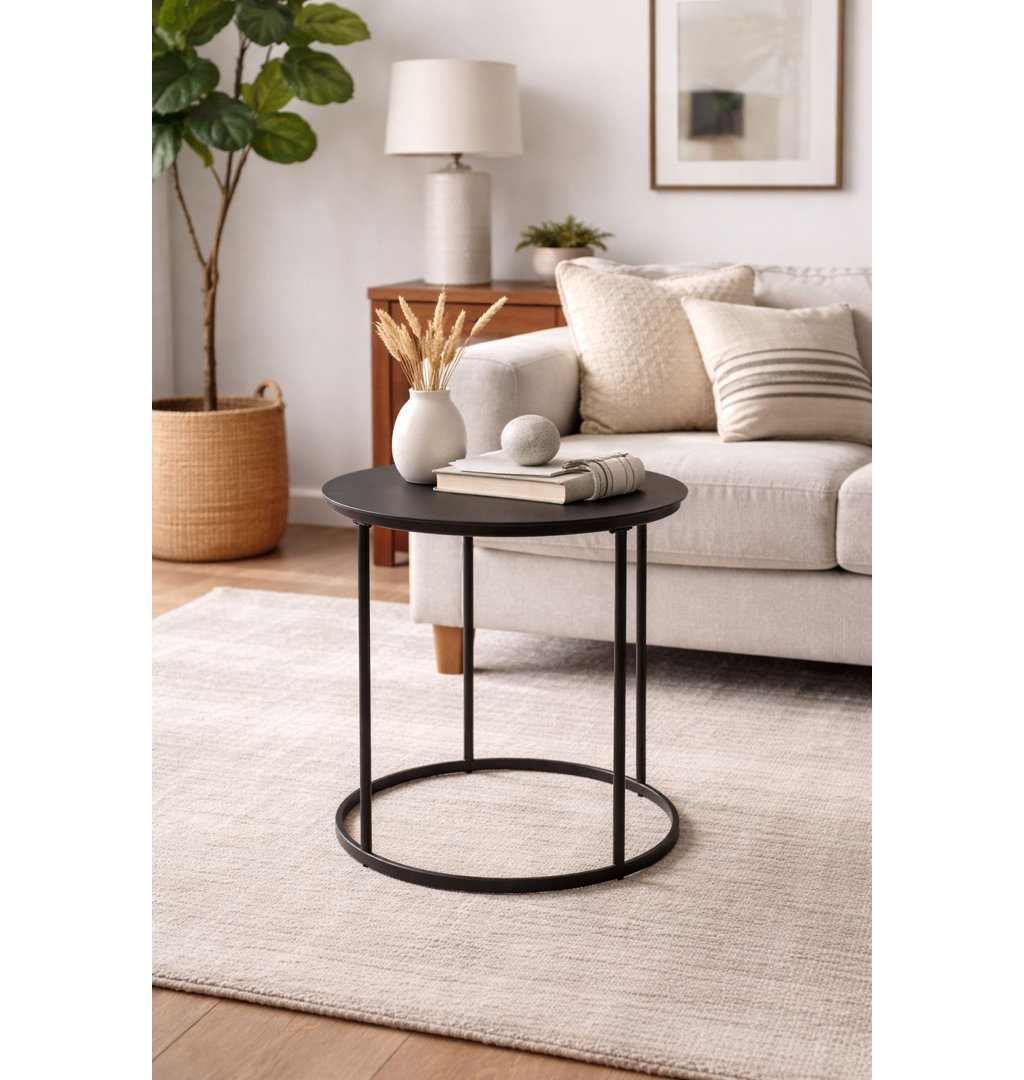 Arhaam Iron Top End Table 17 Stories