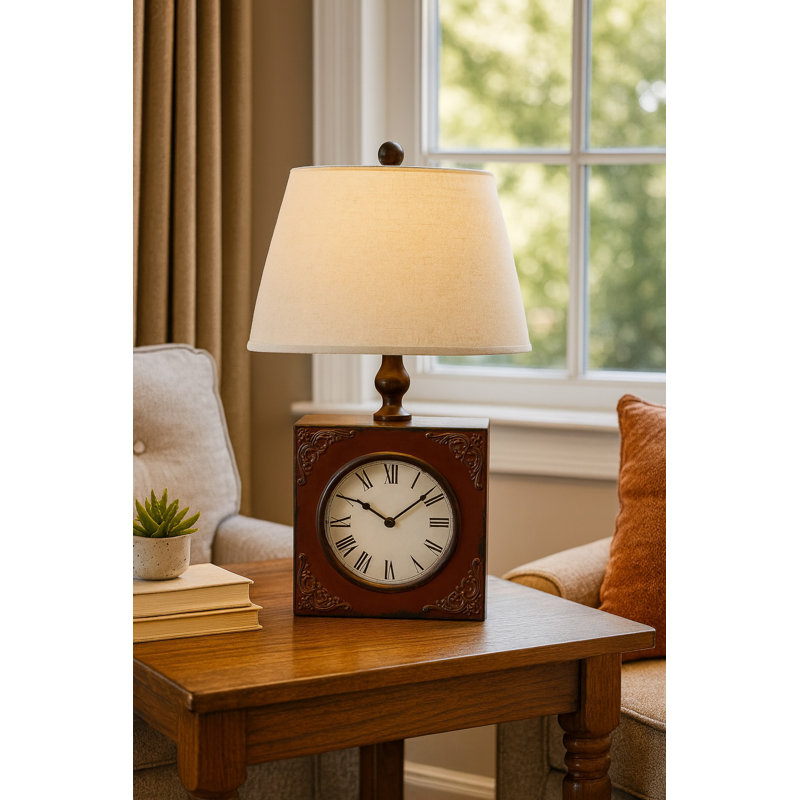 Holloman Table Lamp, 22" H x 7" W x 4" D, White