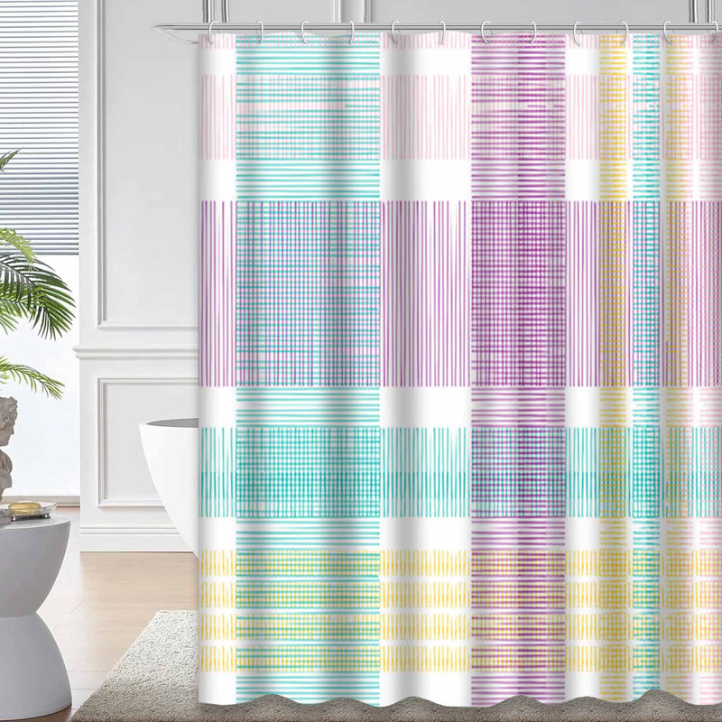 Rideau de douche Tartan, 72" L x 72" W