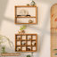 12 -Piece Cherry Solid Wood Cube Shelf