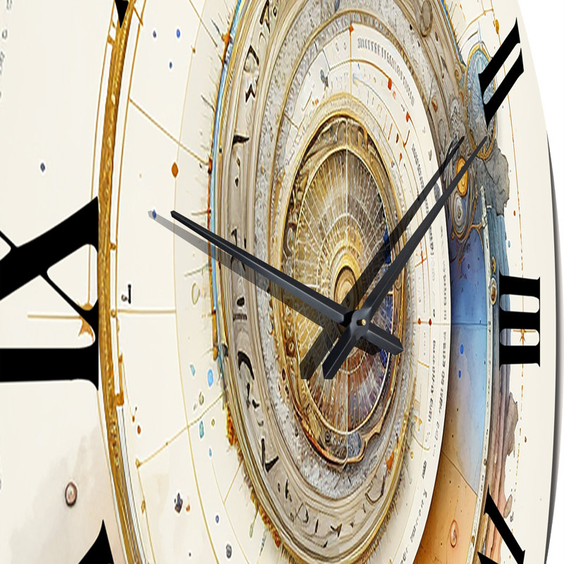 Horloge murale spirale abstraite Caclulant The Universe III, Petit