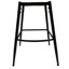 Ensemble de 4 tabourets de bar 28 po en cuir tressé en cuir technique avec pieds noirs, pas d'îlot de cuisine réglable, 360 tabourets de bar pivotants avec repose-pieds à dossier et tabouret de bar (brun clair)