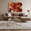 «Lyrical Abstraction 93», art mural sur toile brune-24290724