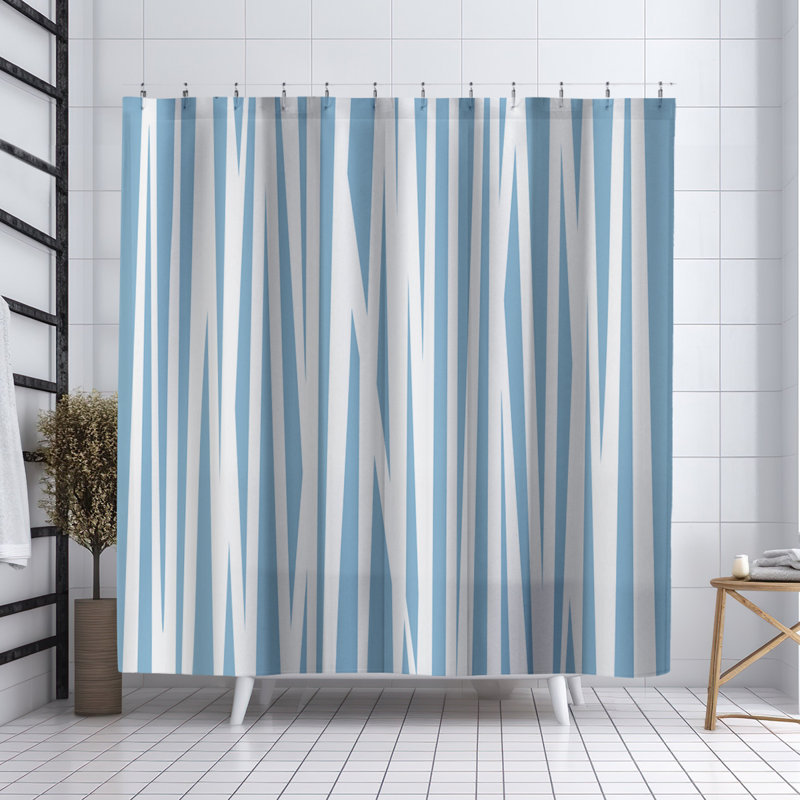 Rideau de douche Coco, Bleu