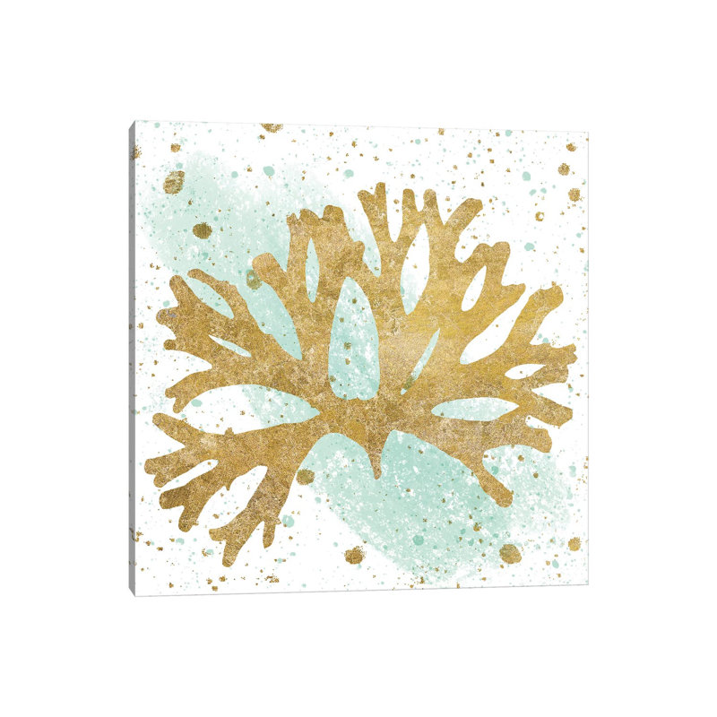 Sea Life Splash I by Wild Apple Portfolio - Wrapped Canvas Painting, 30.48 cm H x 30.48 cm W