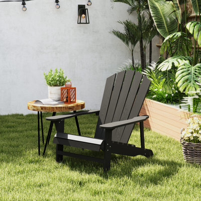Chaise Adirondack en bois pour jardin extérieur
