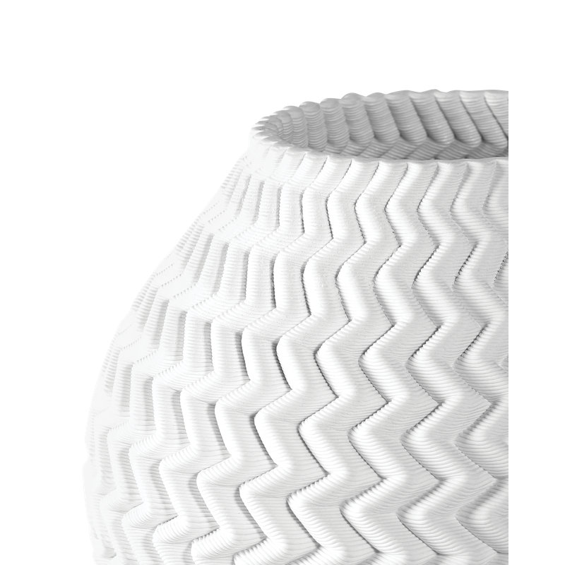 Plisse Medium Vase, 11" H x 12" W x 12" D