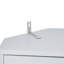 Armoire de rangement multi-fonctionnelle avec deux portes et tablettes réglables, tablette ouverte, gris