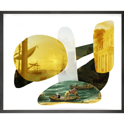 Shape And Colour Yellow by Young & Battaglia And Kirin Young - Single Picture Frame Print on Canvas