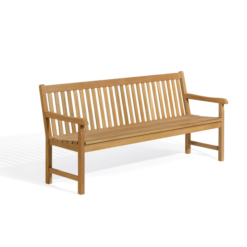 Banc de jardin Classic, H 35 po x l 72 po x P 26,5 po, Teck naturel