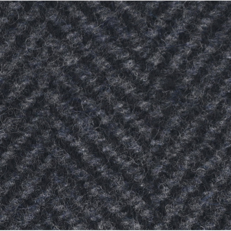 Fauteuil à oreilles Kronos, Mélange de laine gris anthracite à chevrons