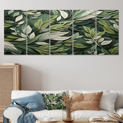 Herbes, sauge, sagesse V, art mural 5 pièces