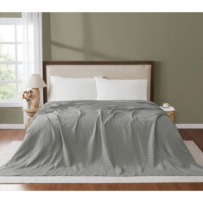 Brooklyn Loom Cotton Waffle Family Blanket