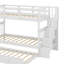 Lit superposé simple au-dessus de simple avec lit gigogne simple Stairway-1221449154
