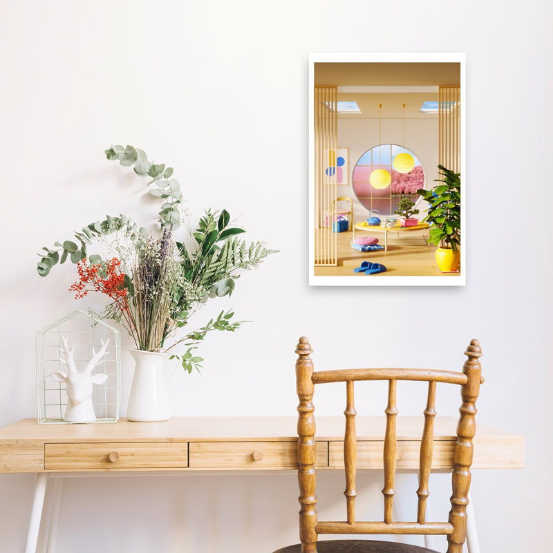 Reproduction d'art mural japonais, H 24 po x l 16 po