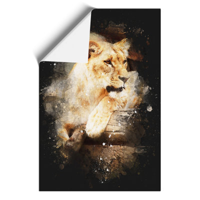 Lioness Paint Splash - Frameless Print