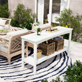 Armentha Rectangular HDPE Plastic Outdoor Buffet & Console Table