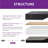 EGOHOME 12” Massaging Zero Gravity Adjustable Bed With 14” Gel Memory Foam Mattress, Underbed Light-434944483