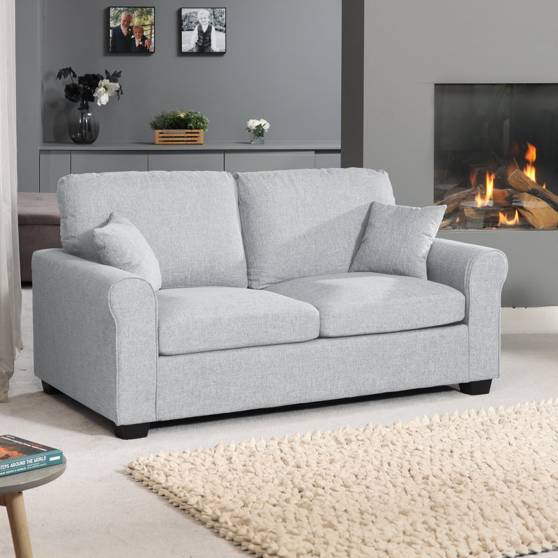 Alaziah 2 Seater Sofa Bed, Light Grey