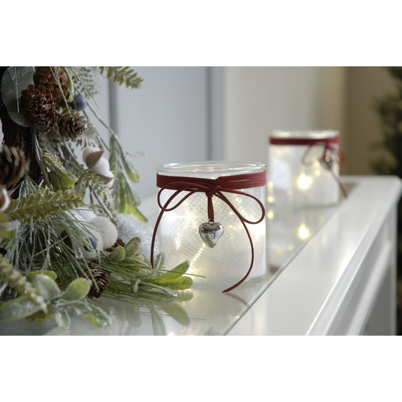 Glass Lantern, 10cm H x 10cm W x 10cm D
