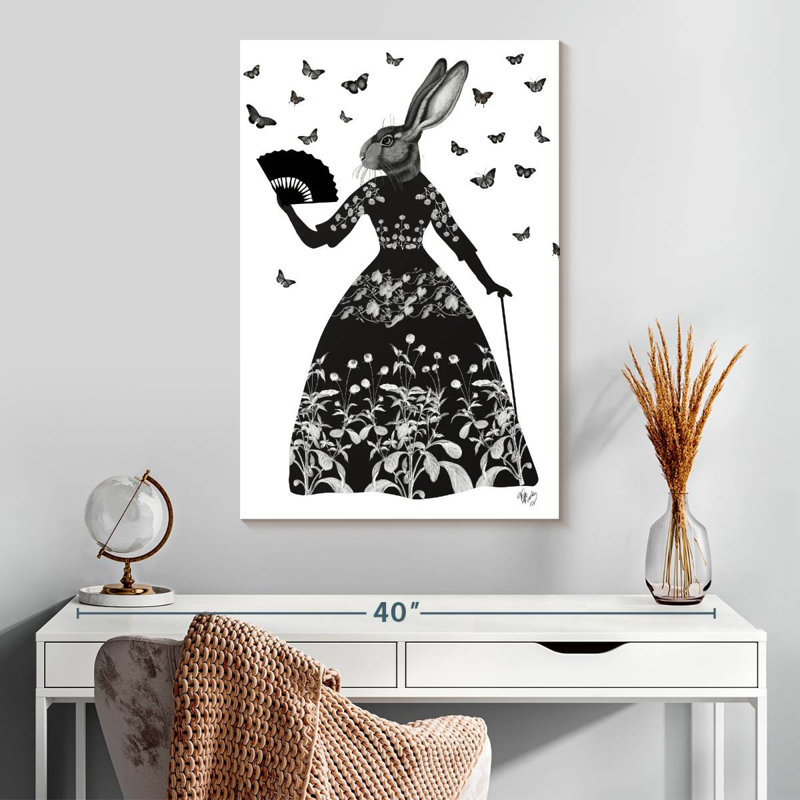 Ketti Black Rabbit I, H 30 po x l 20 po