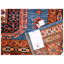 Wool Oriental Area Rug in Red/Light Blue/Orange