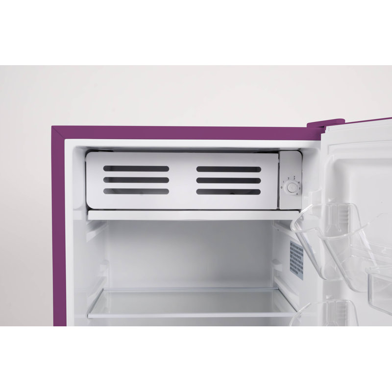 Frigidaire 3.2 Cu. Ft. Retro Compact Refrigerator with Built-In Side Bottle Opener, Plum