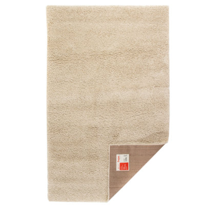 Tapis beige en polypropylène à poils longs Aurea
