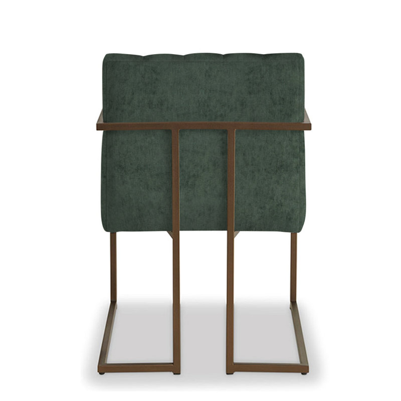 Adele Upholstered Arm Chair, Emerald Polyester