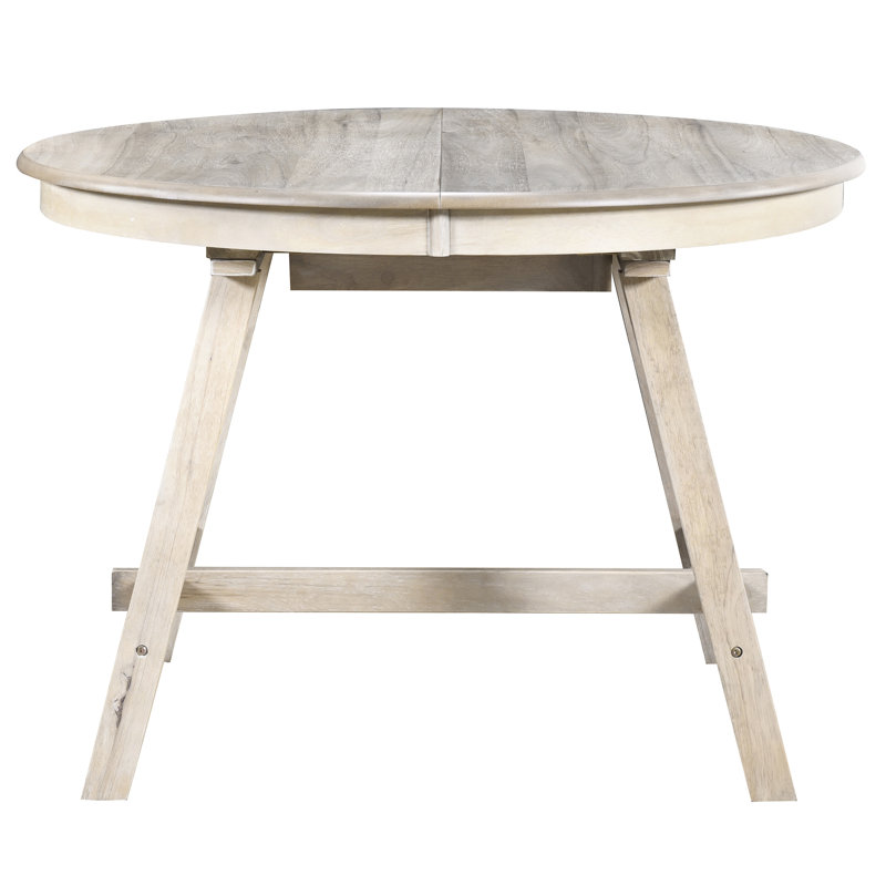 Table extensible en bois au fini naturel délavé - largeur de 41,4 po pour la salle à manger, Bois naturel délavé
