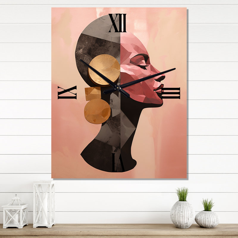 Horloge murale Bornier - Portraits abstraits, Petit