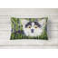Coussin intérieur/extérieur vert/noir chihuahua