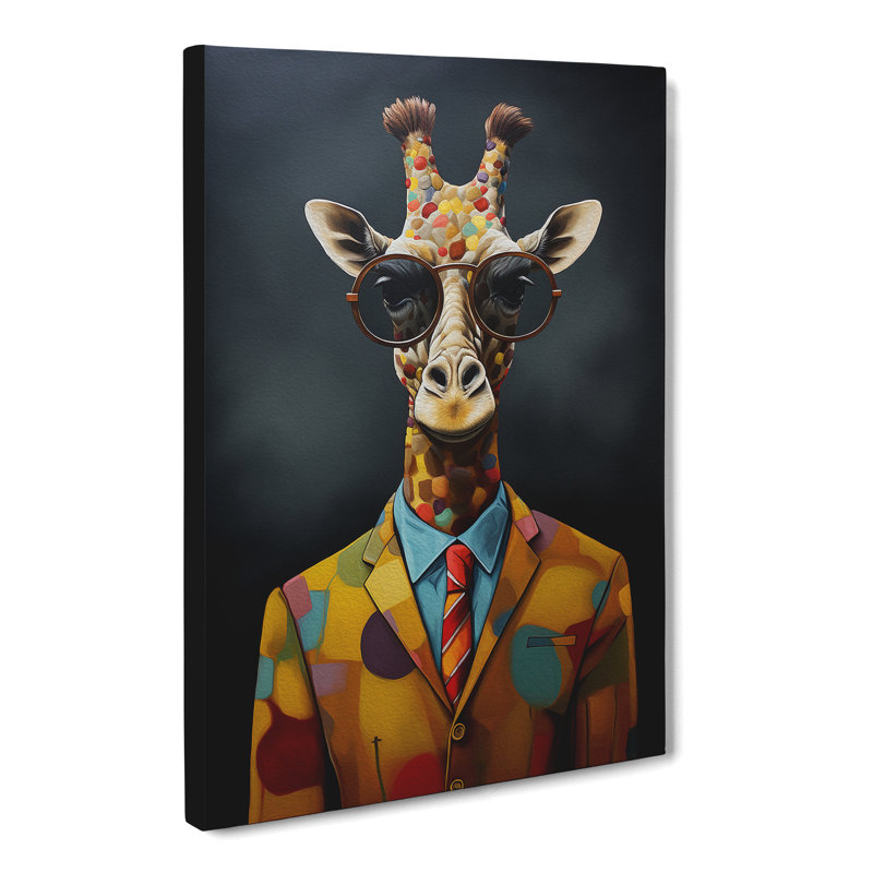 Giraffe Dadaism - No Frame Print, 60cm H x 40cm W x 3cm D