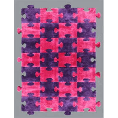 Viscose Geometric Indoor Rug