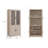 Bookcase Cabinet In Whitewashed Oak