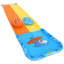 Glissade d'eau gonflable géante avec gicleurs, glissade à deux voies avec piscine à requins et 2 planches de jeu pour s'amuser dans la cour