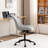 Darlaine Armless Swivel Office Chair Faux Leather Upholstered Waterproof Desk Chair Ergonomic Adjustable Computer Chair-1872164822