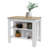 Rockaway 3-Shelf Kitchen Island White And Light Oak