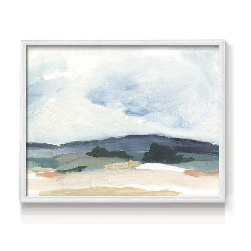 Pastel Vista II -Framed Print - Restickable, 11" H x 14" W, White