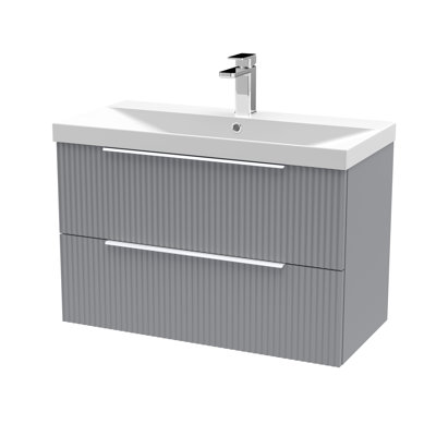 Fluted 810mm Single Bathroom Vanity with Basin