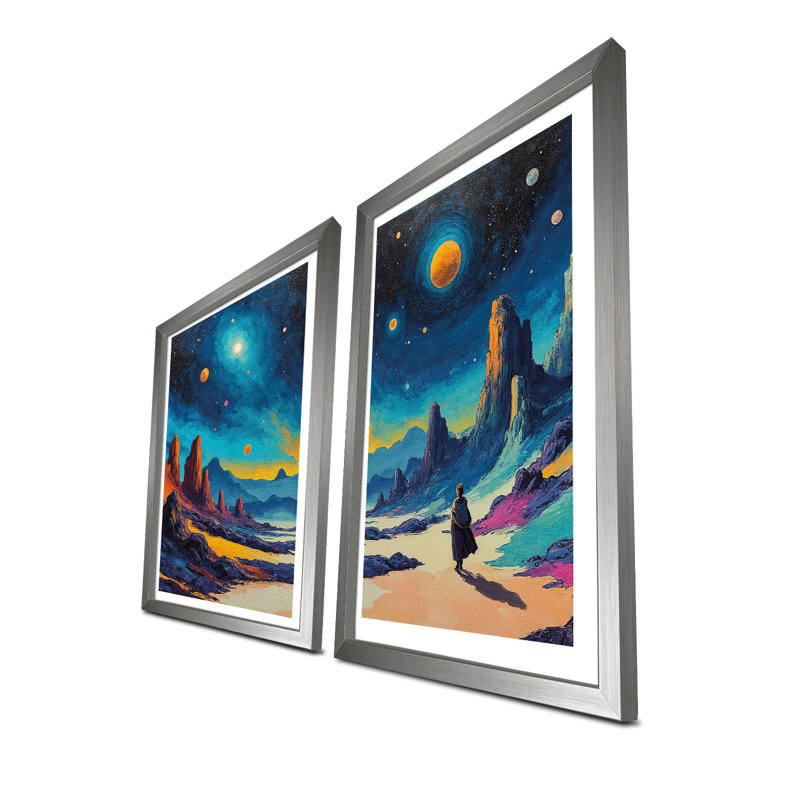 Elegant Decorative Framed MDF Paintings (2 Pieces), 15.0 x 20.9 Inches | 100% MDF (Thickness: 0.1 Inches) with 100% Wooden Frames (Thickness: 0.8 Inches) | Perfect for Living Room, Bedroom & Office Décor, Stylish and Eye-Catching