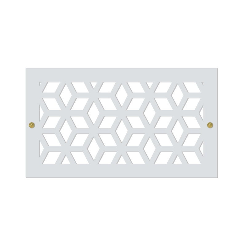 Registres muraux et de plafond Stellar Air White - 8 x 32 (ouverture de conduit) 10 x 34 - dimensions totales