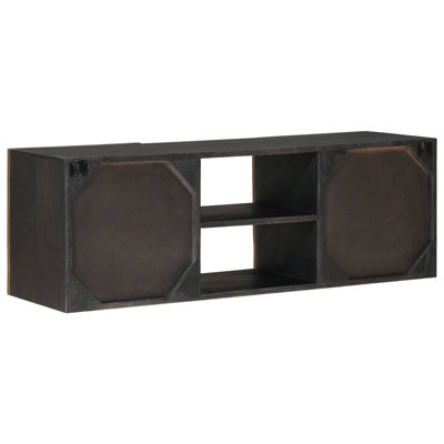Unfinished TV Stand for TVs up to 49" with Fireplace Included