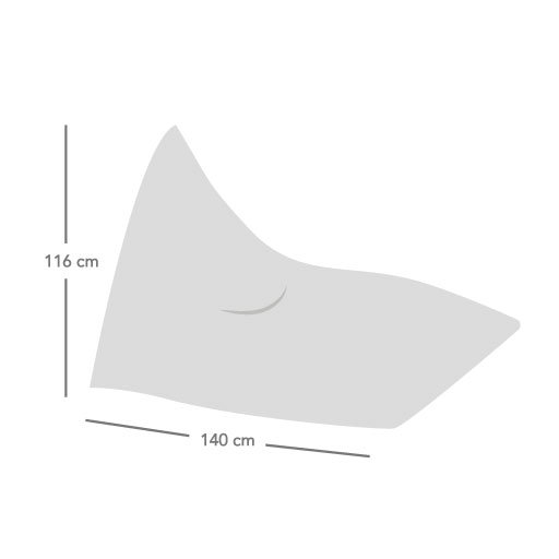 Polyester Refillable Classic Bean Bag, Mushroom