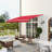Outsunny 12' X 10' Retractable Awning Patio Awnings Sun Shade Shelter With Manual Crank Handle-972807961-972807959