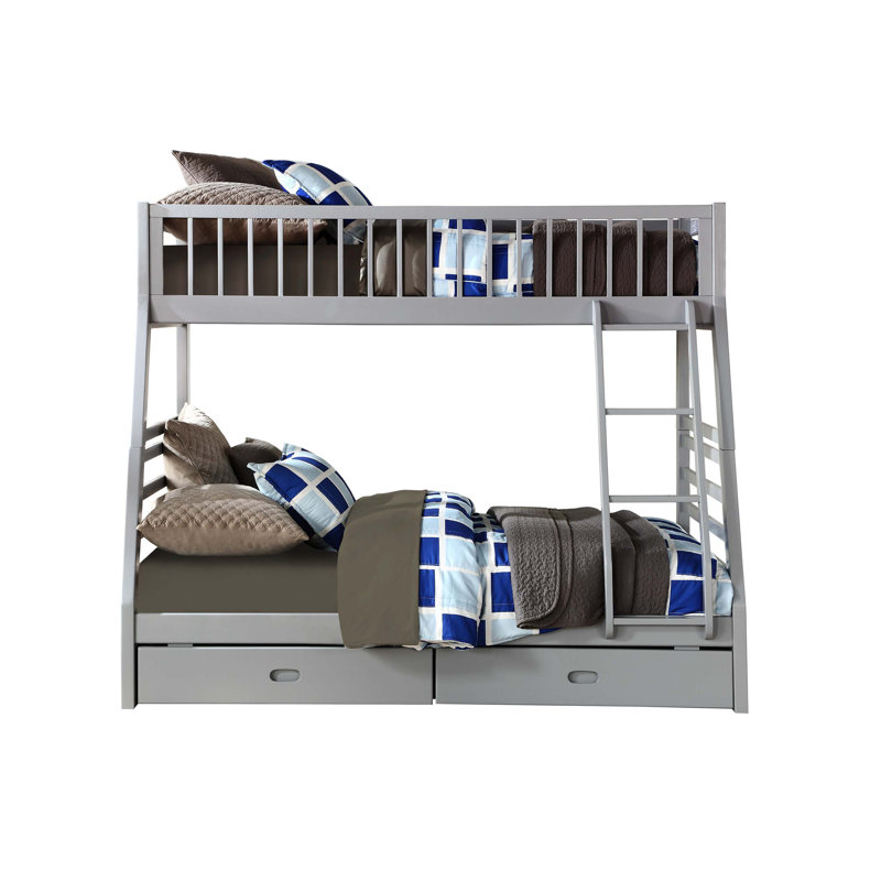 Jason Bunk Bed W/Storage, Gray