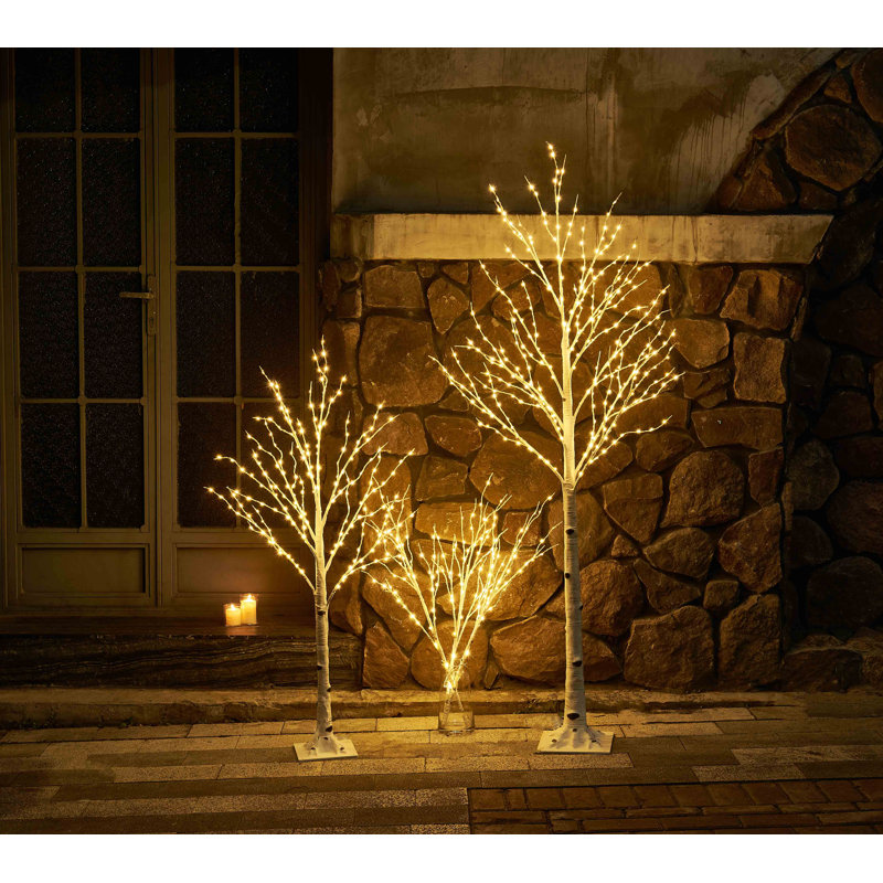 Lighted Birch Tree 200l 4ft