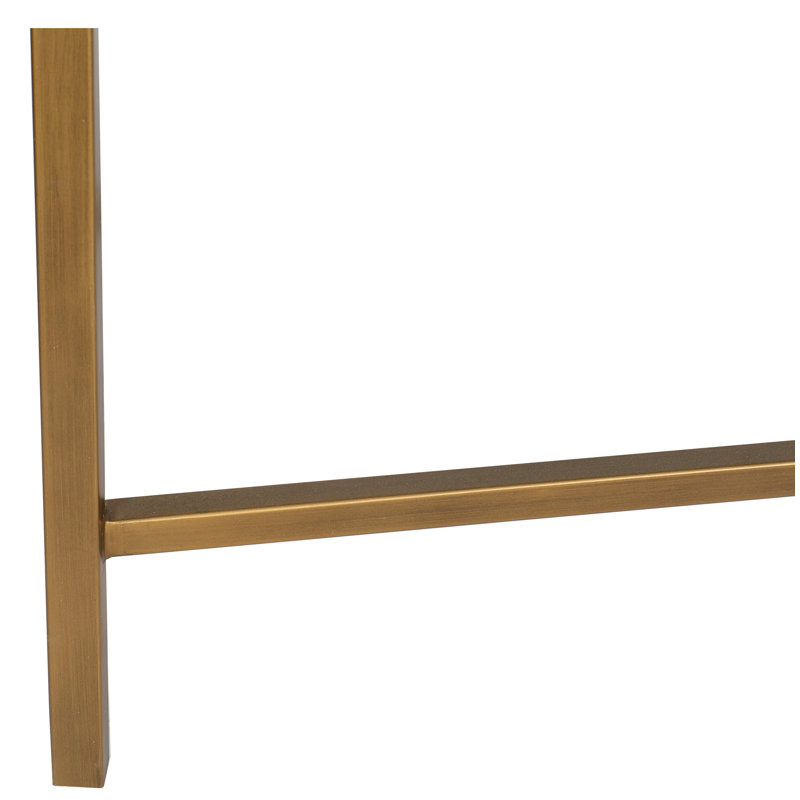 Meera 59" Console Table, Gray, Gold