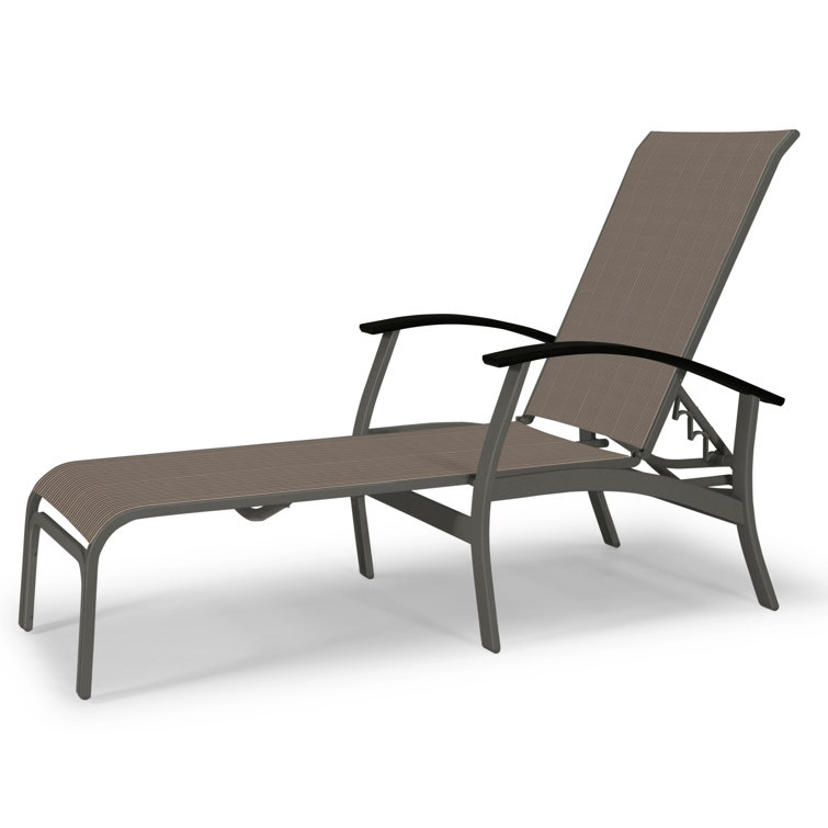 Askar Outdoor Rust-Resistant Metal Chaise Lounge