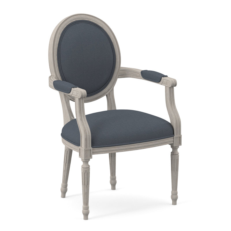 Dauphin Arm Chair, Bisque, Filigree Ivory